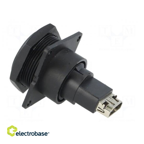 Adapter | socket | HDMI socket-front,HDMI socket-back | Data-Con-X paveikslėlis 4
