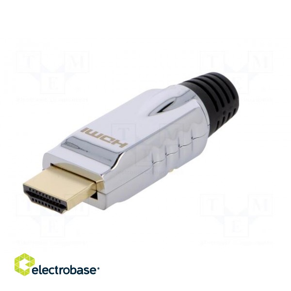 Connector: HDMI | plug | male | gold-plated | for cable | straight фото 2