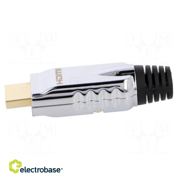 Connector: HDMI | plug | male | gold-plated | for cable | straight image 3