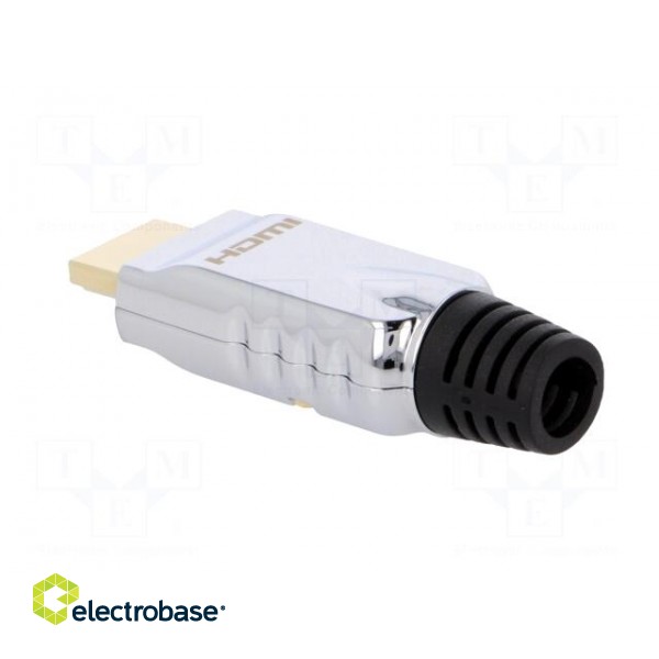 Connector: HDMI | plug | male | gold-plated | for cable | straight фото 4