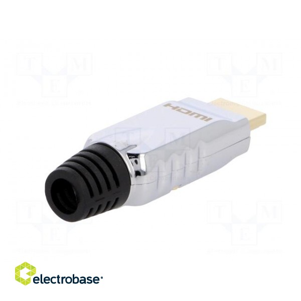 Connector: HDMI | plug | male | gold-plated | for cable | straight image 6