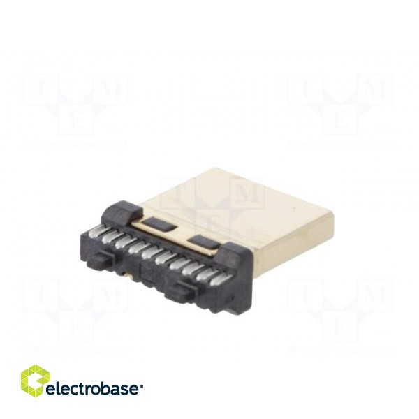 Connector: HDMI | plug | PIN: 19 | gold flash | for cable фото 6
