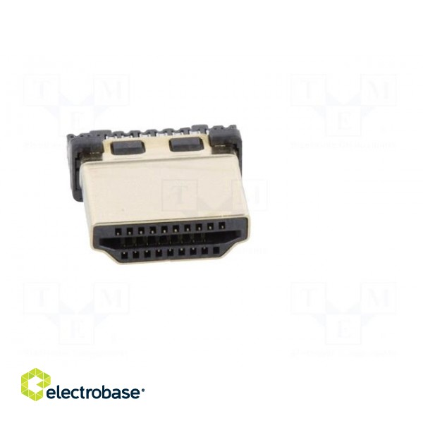 Connector: HDMI | plug | PIN: 19 | gold flash | for cable image 9