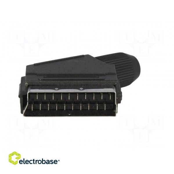 Connector: SCART | plug | male | for cable | angled фото 9