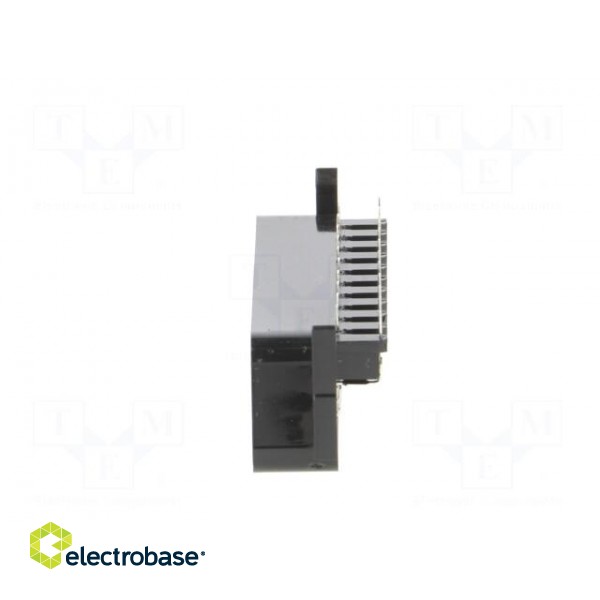 Connector: SCART | socket | female | for panel mounting | angled 90° image 3