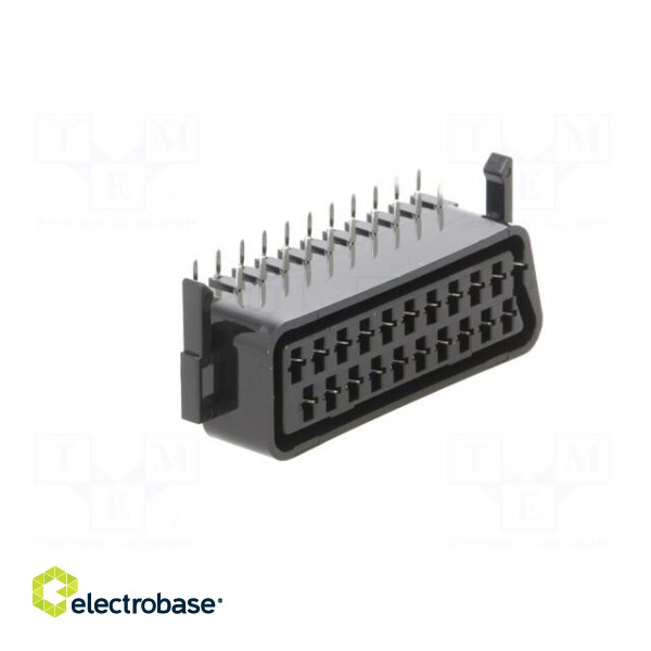 Connector: SCART | socket | female | for panel mounting | angled 90° image 8