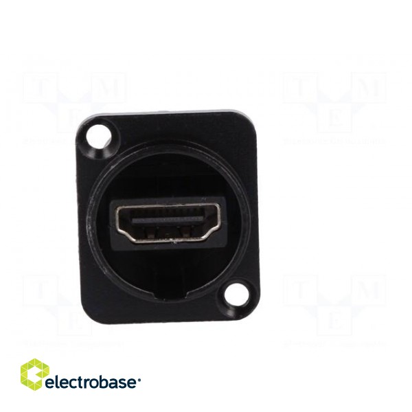 Coupler | HDMI socket,both sides | FT | shielded | 19x24mm | Mat: metal фото 9