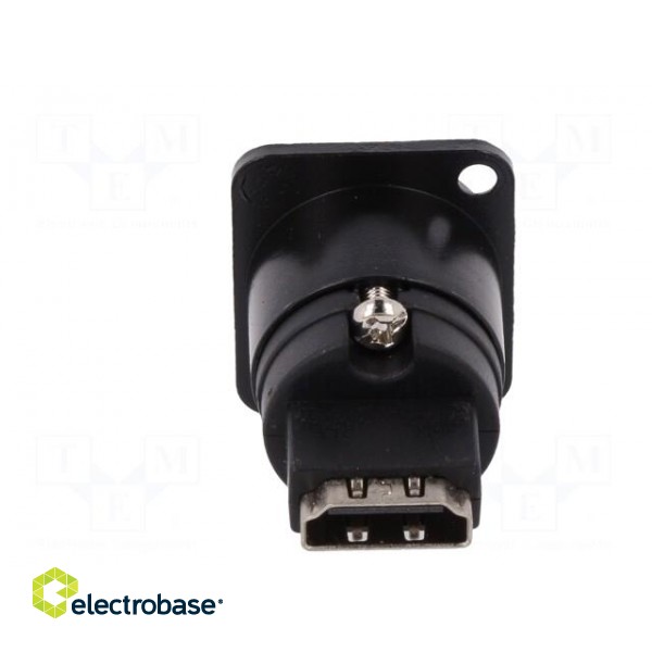 Coupler | HDMI socket,both sides | FT | shielded | 19x24mm | Mat: metal фото 5