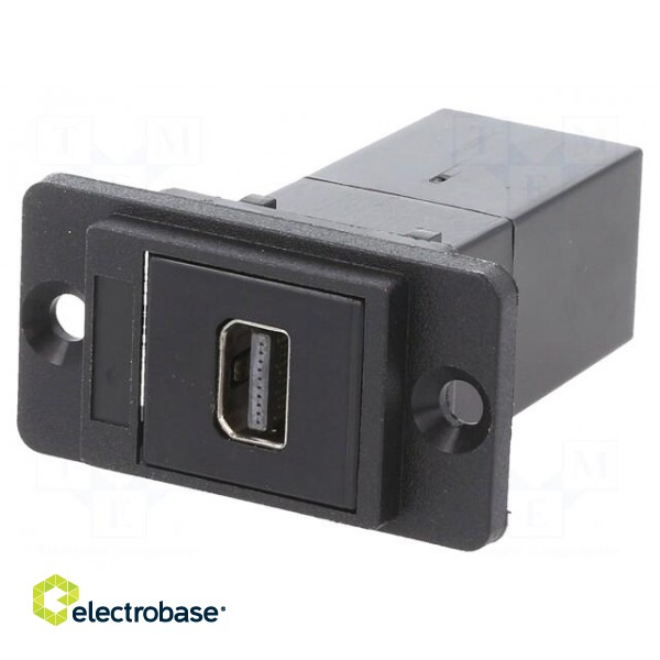 Coupler | Mini DisplayPort socket,both sides | DUALSLIM | 29mm