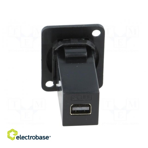 Coupler | both sides,Mini DisplayPort socket | FT | 19x24mm paveikslėlis 5