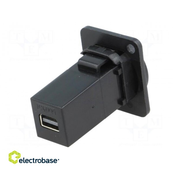 Coupler | both sides,Mini DisplayPort socket | FT | 19x24mm image 6