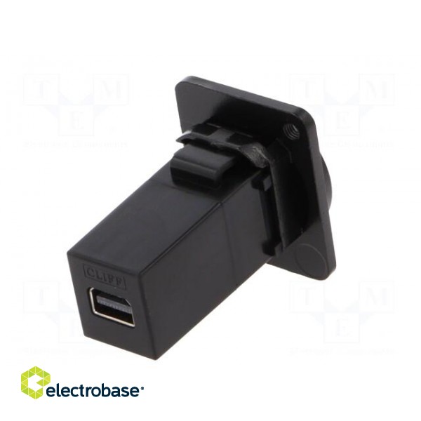 Coupler | both sides,Mini DisplayPort socket | FT | 19x24mm image 6