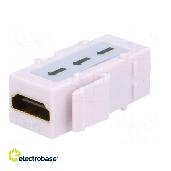 Coupler | socket | female x2 | HDMI socket x2 | Keystone,repeater image 6