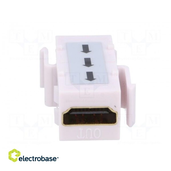 Coupler | socket | female x2 | HDMI socket x2 | Keystone,repeater paveikslėlis 5