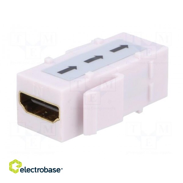 Coupler | socket | female x2 | HDMI socket x2 | Keystone,repeater image 2