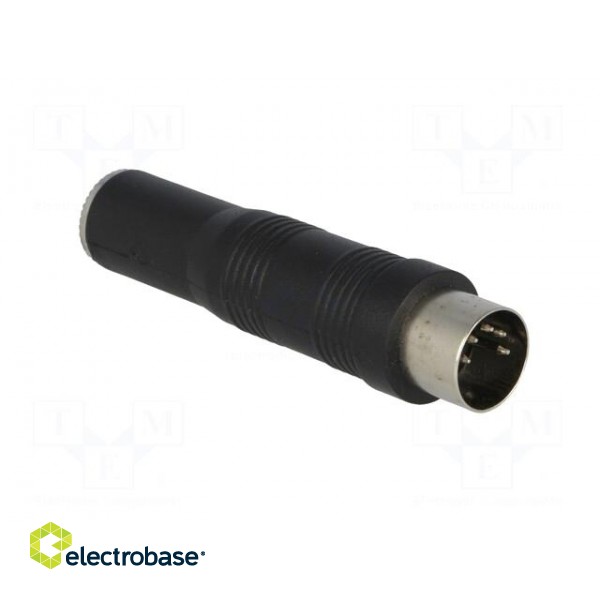 Adapter | DIN 5pin plug,Jack 6,3mm socket | 180°,stereo | PIN: 5 image 8