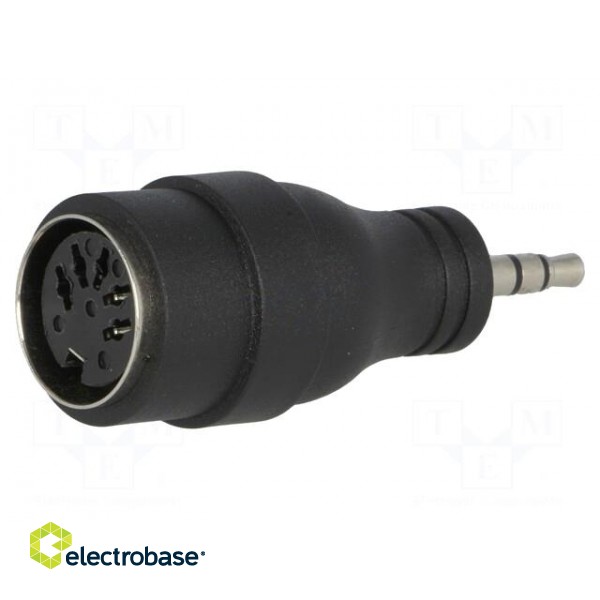 Adapter | DIN 5pin socket,Jack 3.5mm plug | stereo,180° | PIN: 5 paveikslėlis 1