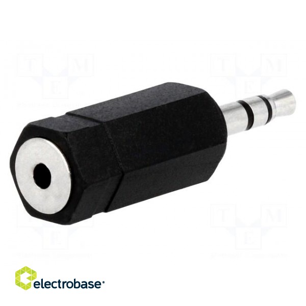 Adapter | Jack 2.5mm socket,Jack 3.5mm plug | stereo image 1