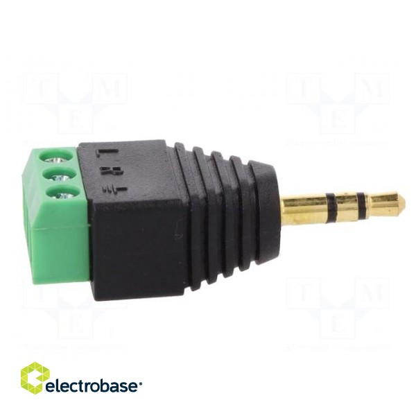 Transition: adapter | Jack 3.5mm 3pin plug,terminal block | PIN: 3 фото 7