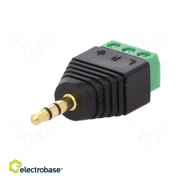 Transition: adapter | Jack 3.5mm 3pin plug,terminal block | PIN: 3 image 2