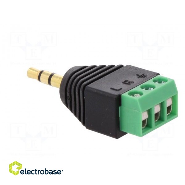 Transition: adapter | Jack 3.5mm 3pin plug,terminal block | PIN: 3 image 4