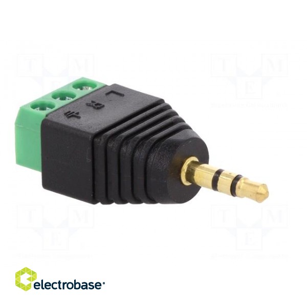 Transition: adapter | Jack 3.5mm 3pin plug,terminal block | PIN: 3 image 8