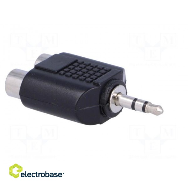 Adapter | Jack 3.5mm plug,RCA socket x2 | stereo paveikslėlis 4