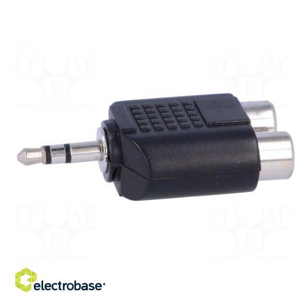 Adapter | Jack 3.5mm plug,RCA socket x2 | stereo paveikslėlis 7