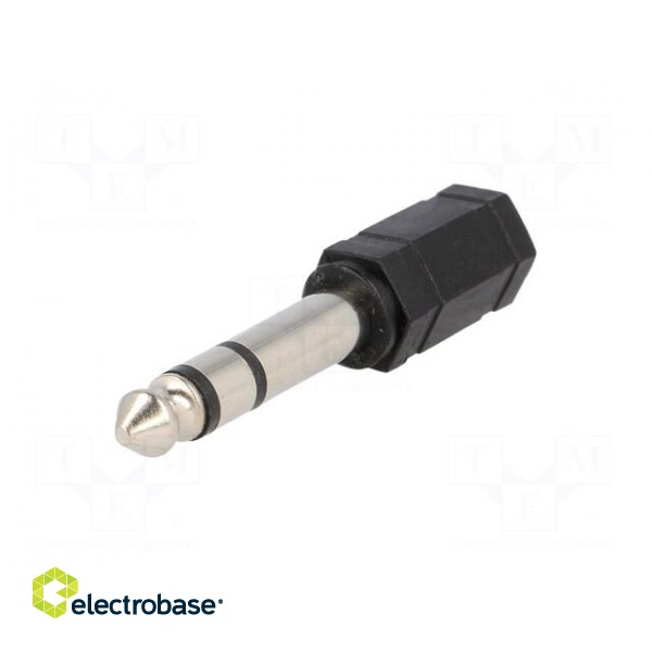 Adapter | Jack 3.5mm socket,Jack 6.35mm plug | stereo image 2