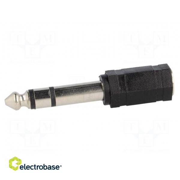 Adapter | Jack 3.5mm socket,Jack 6.35mm plug | stereo image 3