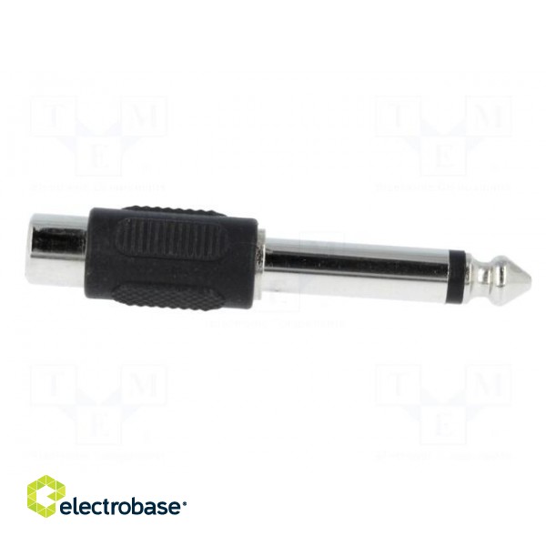 Adapter | Jack 6.35mm plug,RCA socket | mono image 7