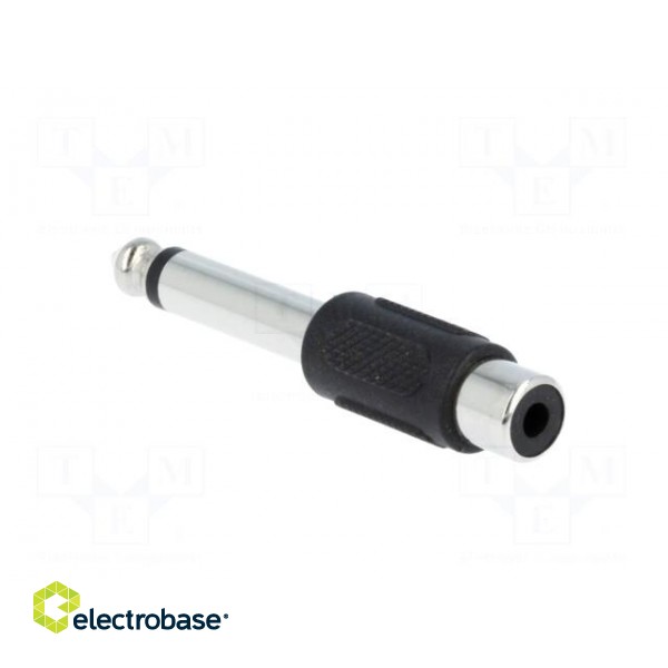 Adapter | Jack 6.35mm plug,RCA socket | mono фото 4