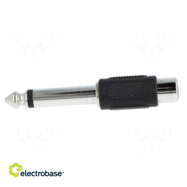 Adapter | Jack 6,3mm plug,RCA socket | mono image 3