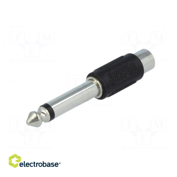 Adapter | Jack 6.35mm plug,RCA socket | mono фото 2
