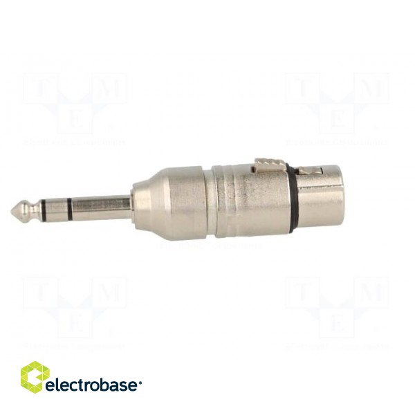 Adapter | Jack 6.35mm plug,XLR female | stereo | PIN: 3 image 7