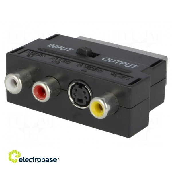 Adapter | RCA socket x3,SCART plug,SVHS socket 4pin фото 1