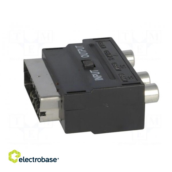 Adapter | RCA socket x3,SCART plug,SVHS socket 4pin paveikslėlis 7