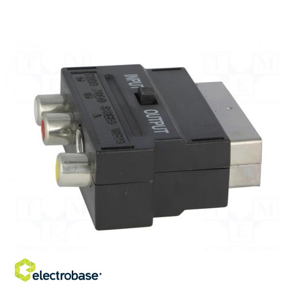 Adapter | RCA socket x3,SCART plug,SVHS socket 4pin paveikslėlis 3