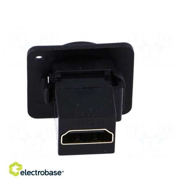 Coupler | HDMI socket,both sides | shielded | Case: XLR standard фото 5