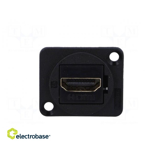 Coupler | HDMI socket,both sides | shielded | XLR standard | 19x24mm image 9