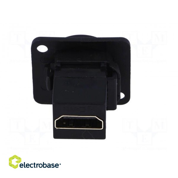 Coupler | HDMI socket,both sides | shielded | Case: XLR standard paveikslėlis 5