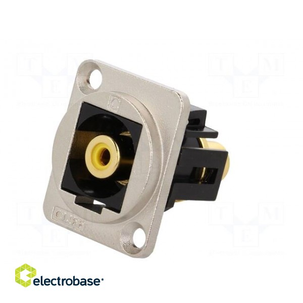 Coupler | RCA socket,both sides | Case: XLR standard | 19x24mm image 2