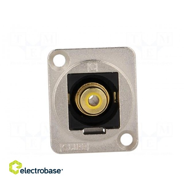 Coupler | RCA socket,both sides | Case: XLR standard | 19x24mm paveikslėlis 9