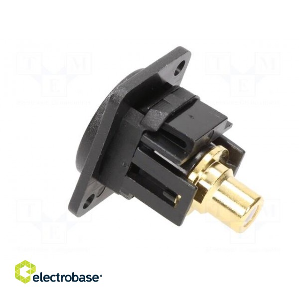 Coupler | RCA socket,both sides | Case: XLR standard | 19x24mm paveikslėlis 4