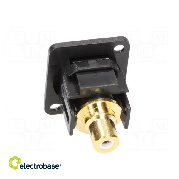 Coupler | RCA socket,both sides | Case: XLR standard | 19x24mm paveikslėlis 5