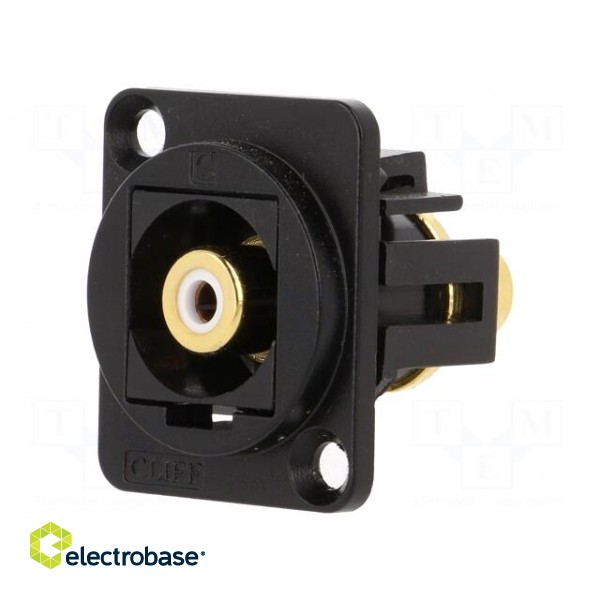 Coupler | RCA socket,both sides | Case: XLR standard | 19x24mm image 1