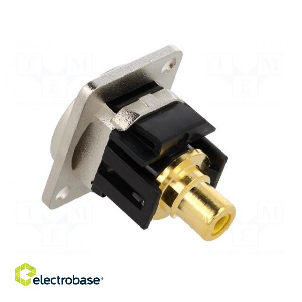 Coupler | RCA socket,both sides | Case: XLR standard | 19x24mm image 4