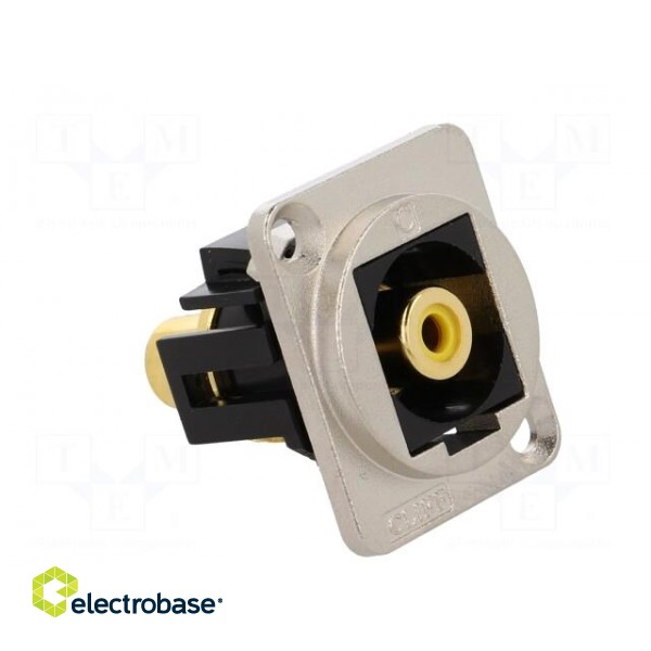 Coupler | RCA socket,both sides | Case: XLR standard | 19x24mm paveikslėlis 8