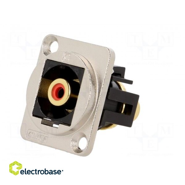 Coupler | RCA socket,both sides | Case: XLR standard | 19x24mm paveikslėlis 2