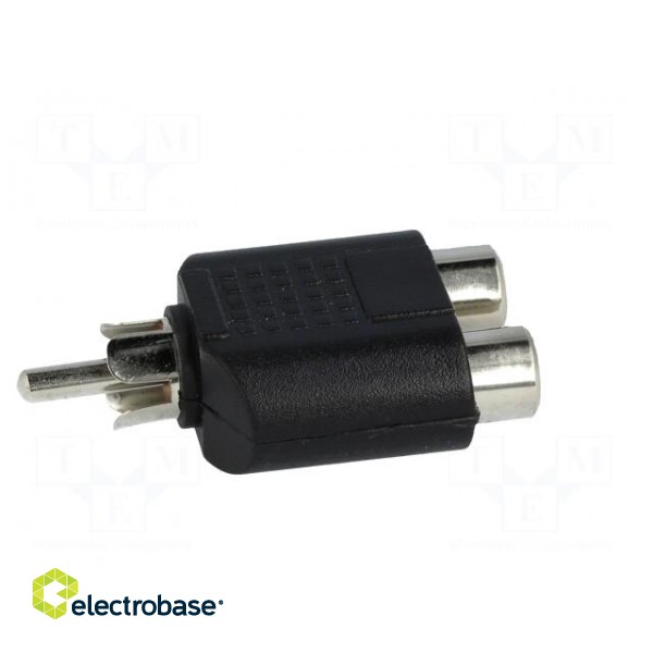 T adapter | RCA socket x2,RCA plug | mono image 7